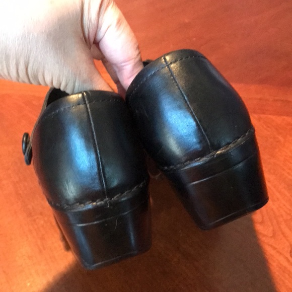 Dansko black leather clogs shoes size 38 - Picture 14 of 15
